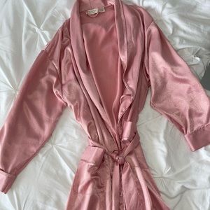 Vintage Victoria’s Secret pink satin robe